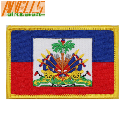 Haiti Flag Embroidered Patch Haitian Country Flag Embroidered Blazer Badge Patch Sew Iron On
