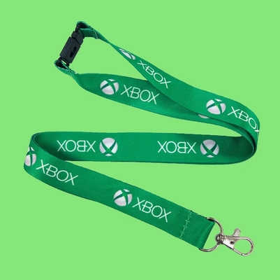 15mm Width Xbox Lanyard Key Id Badge 900mm Length Logo Printed Lanyard With Metal Hook