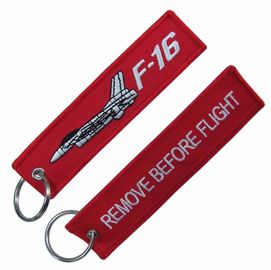 Twill Pilot  Remove Before Flight Keychain Customized Shape And Colors