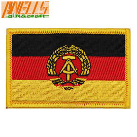 International  Embroidered Country Flag Patches Hook And Loop Backing