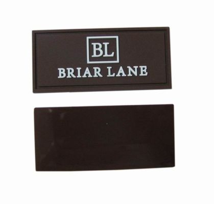 2D Embossed Logo Rubber Morale PVC Patch For Garment