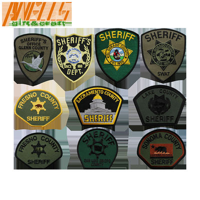 Security Sheriff 8C Twill Embroidered Epaulet Badge Patch PMS