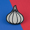 Garlic Clove Embroidered Iron On Patches With Twill / Felt / Velvet Backgrounds