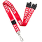 100 Lanyard Polyester Logo Printed Lanyard with Metal Hook and Western Union Payment