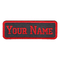 Rectangular Personalized Embroidered Name Tag Customized Iron On Patches