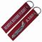 Fashion Embroidered Motorcycle Keychain Brand Logo Embroidered Key Rings
