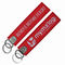 Polyester Remove Before Flight Keychain With Split Ring And Eyelet
