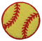 Chenille Softball Patch - Sports Ball, Letterman Jacket Badge 2-3/8&quot; (Iron on)