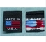 PMS Pantone Woven Clothing Labels USA American Flag Embroidered Patches