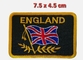 Twill Cotton Embroidered England Flag Patch Union Jack Sew On Embroidered Patch