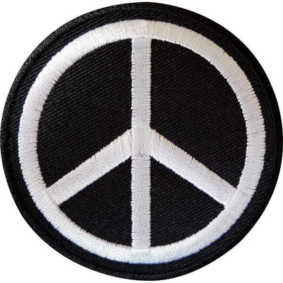 Peace And Love Embroidered Cloth Badges Rainbow Peace Sign Symbol