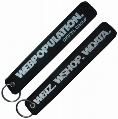 Custom Logo Embroidery Key Chains Remove Before Flight Keychain For Airplane