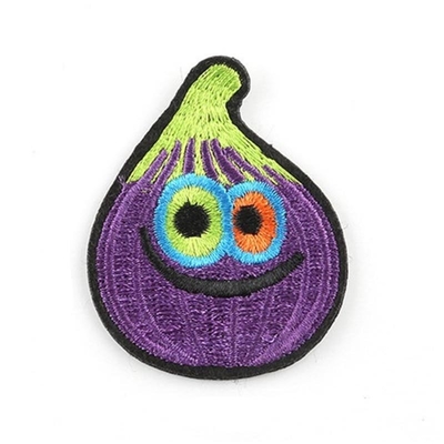 Purple Onion Iron On Embroidery Applique Twill Fabric Background For Garment Hat Shoes