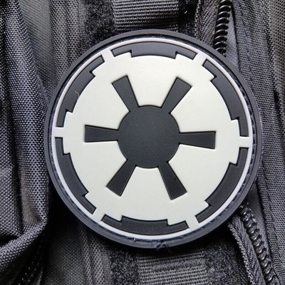 Velcro Backing PVC Rubber Patches Custom Star Wars Galactic Empire Symbol