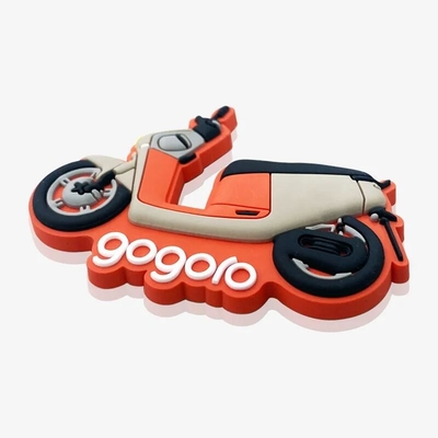 Personalised Gogoro Motorbike Custom Rubber Patches PVC Fridge Magnet