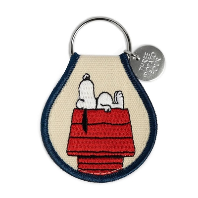 Cotton 3.5 X 2.5 Inches Embroidered Keychain Hand Wash