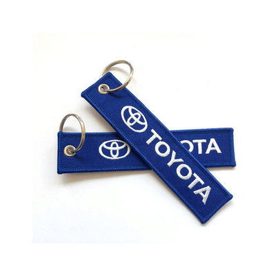Toyota Custom Keychain Embroidery Double Side Car Gift Custom Logo Embroidery Key Chain