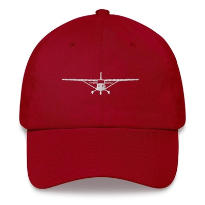 Airplane Design Embroidered Distressed Hat Embroidered Logo Baseball Cap