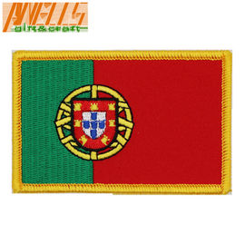 Portugal Flag Embroidered Emblem Portuguese Military Tactical Flag Iron On Sew On National Patch