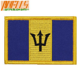 Barbados Flag Patch International Custom Embroidered Travel Souvenir Patch Badge