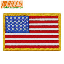 Square Iron On Embroidery Patch Dry Cleanable Sew On Embroidered Patches