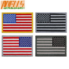 Merrow Border Velcro Backing Embroidery Flag Patch