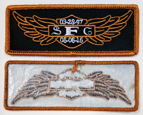 SFG Merrow Border Iron Embroidery Patches For Uniform Sportwear