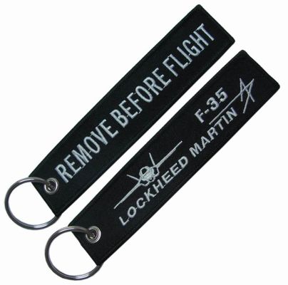 Merrowed Borders Micro Injected Flight Embroidered Keychain 130X30mm