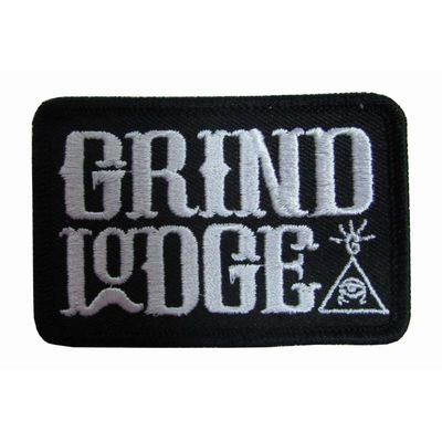 Twill Fabric 75% Logo Embroidered Patches With Iron On Backing
