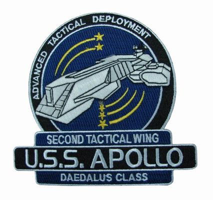 USS Apollo Polyester Background Uniform Embroidered Patch 10C