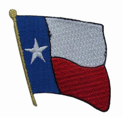 TEXAS Flag Iron On Velcro Embroidery Patches For Clothes