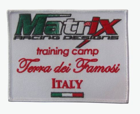 Heat Cut Border Training Camp Twill Embroidery Patches For Garment