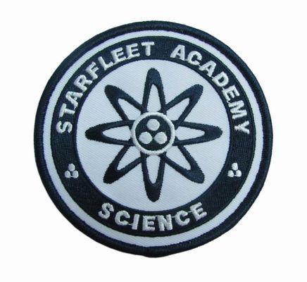 7C Twill Felt Background Embroidered Patch Starfleet Kings County For Jacket