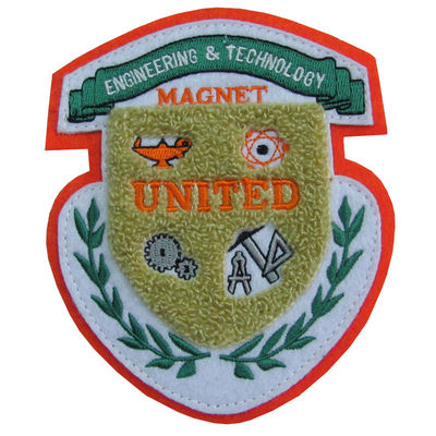 Wholesale Custom Factory Price Colorful Chenille Patches Embroidery Letter Patch