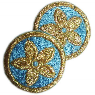 Twill Iron Custom Embroidered Patch Merrow Border Gift Souvenir