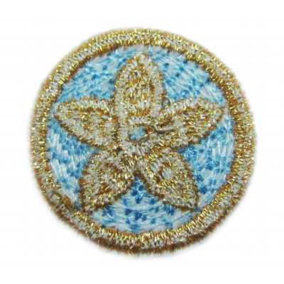 Custom Embroidered Cloth Badges Machine Washable Eco Friendly OEM / ODM