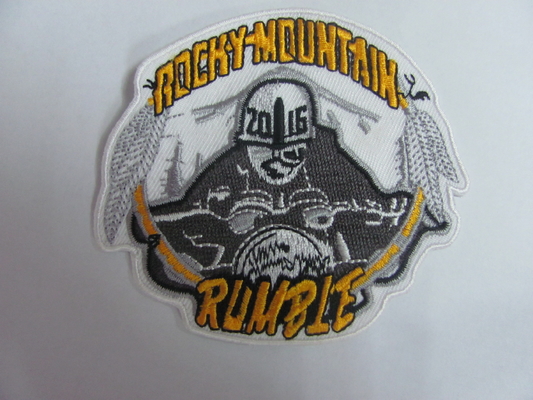 Felt Background Iron On Patch Motorcycle Clubs Letter Twill Embroidey 7C