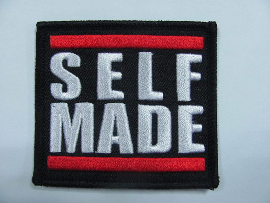 Self Made Personalised Embroidery Patch Heat Seal Backing Merrow Border
