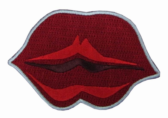 Heat Cut Border Custom Embroidered Patch Iron On Backing Bulk Packing