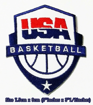 USA. American Basketball Sport Embroidery Patches logo iron,sewing on clothes
