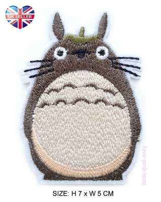 Totoro Full Embroidered Applique Iron Sew On Patch Badge