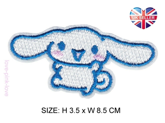 CINNAMOROLL Full Embroidered Applique Iron Sew On Patch Badge