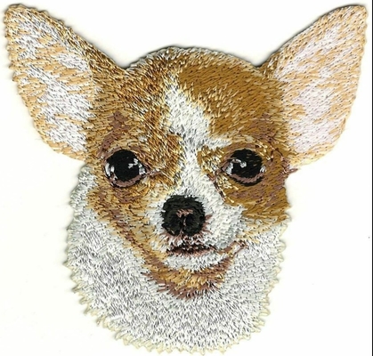 3.25&quot; Chihuahua Portrait Dog Breed Embroidery Patch