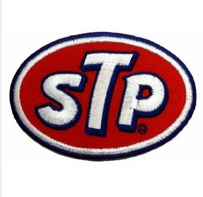 STP Sponsor Motorsport Racing 2.5&quot; x 3.6&quot; Logo Sew Ironed On Embroidery Patch