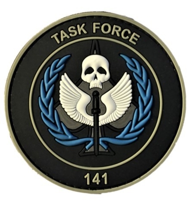 COD Task Force Custom Rubber Velcro Patches 3D Logo 10C Eco Friendly