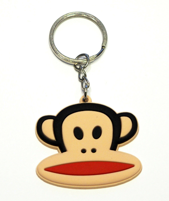 Cartoon Character Monkey Keyring Bagcharm Keychain Zip puller Rubber PVC