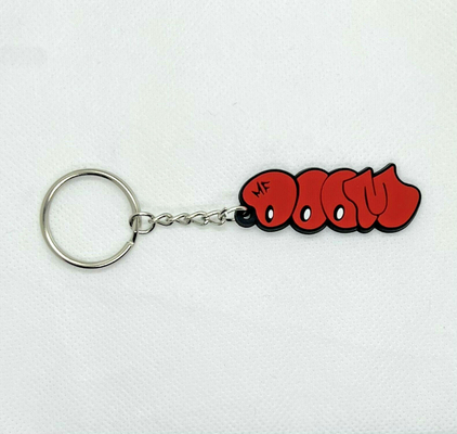 PMS Color Rubber PVC Keychain Eco friendly MF Doom Independent Hip Hop Icon