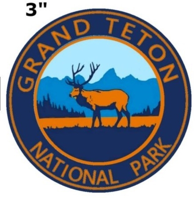 Grand Teton National Park Embroidered Patch Iron On / Sew On Backing