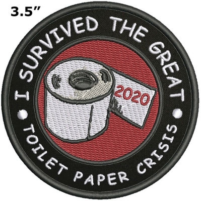 I SURVIVED 2020 BIOHAZARD Response Team Embroidered Patch Iron Sew-On Applique