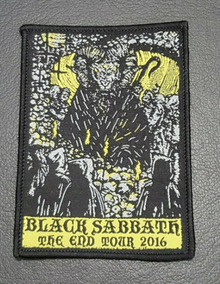 Iron On Custom Woven Patches Black Sabbath The End Tour 2016 Patch For Jacket T Shirt